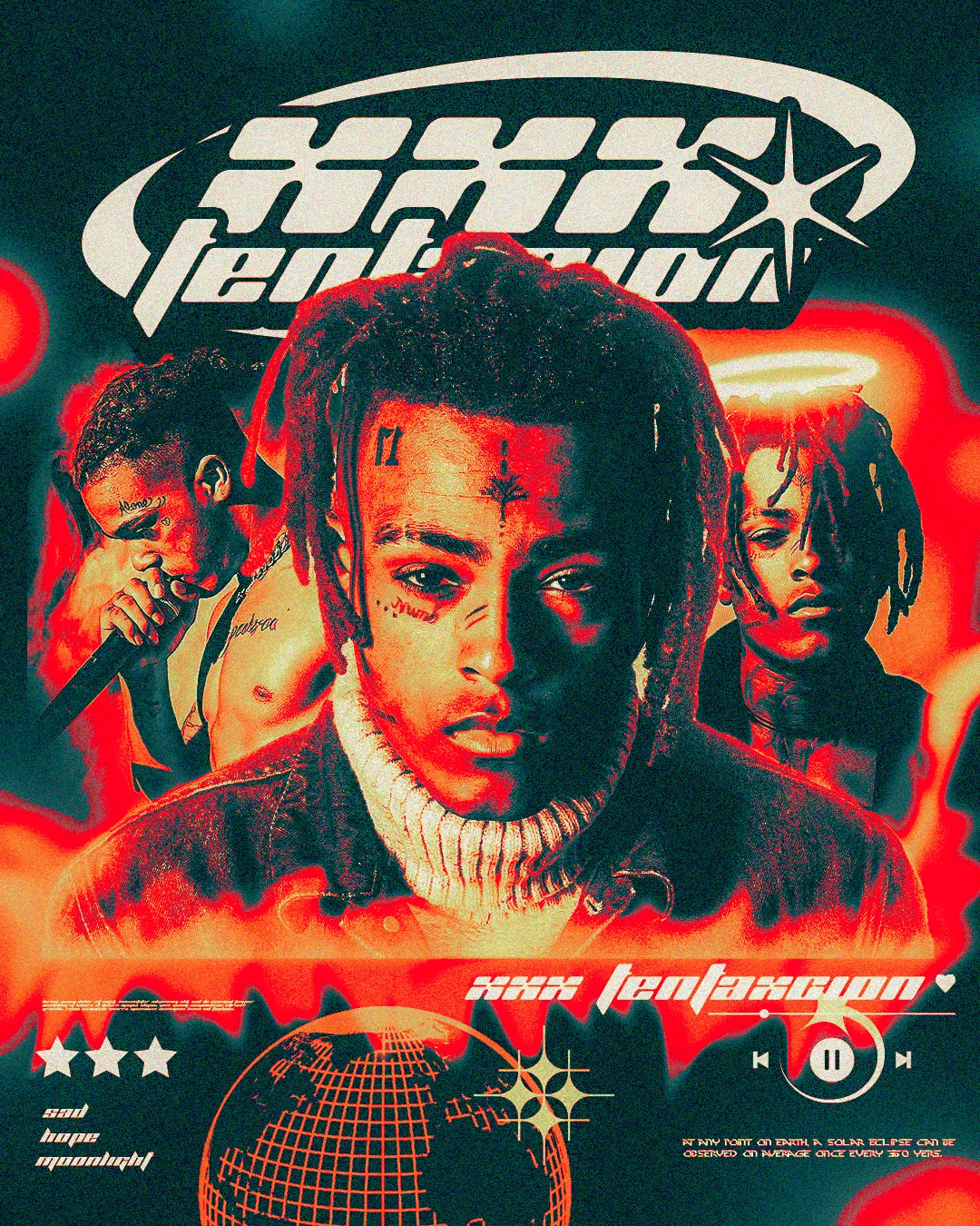 Triple exposure artistic design