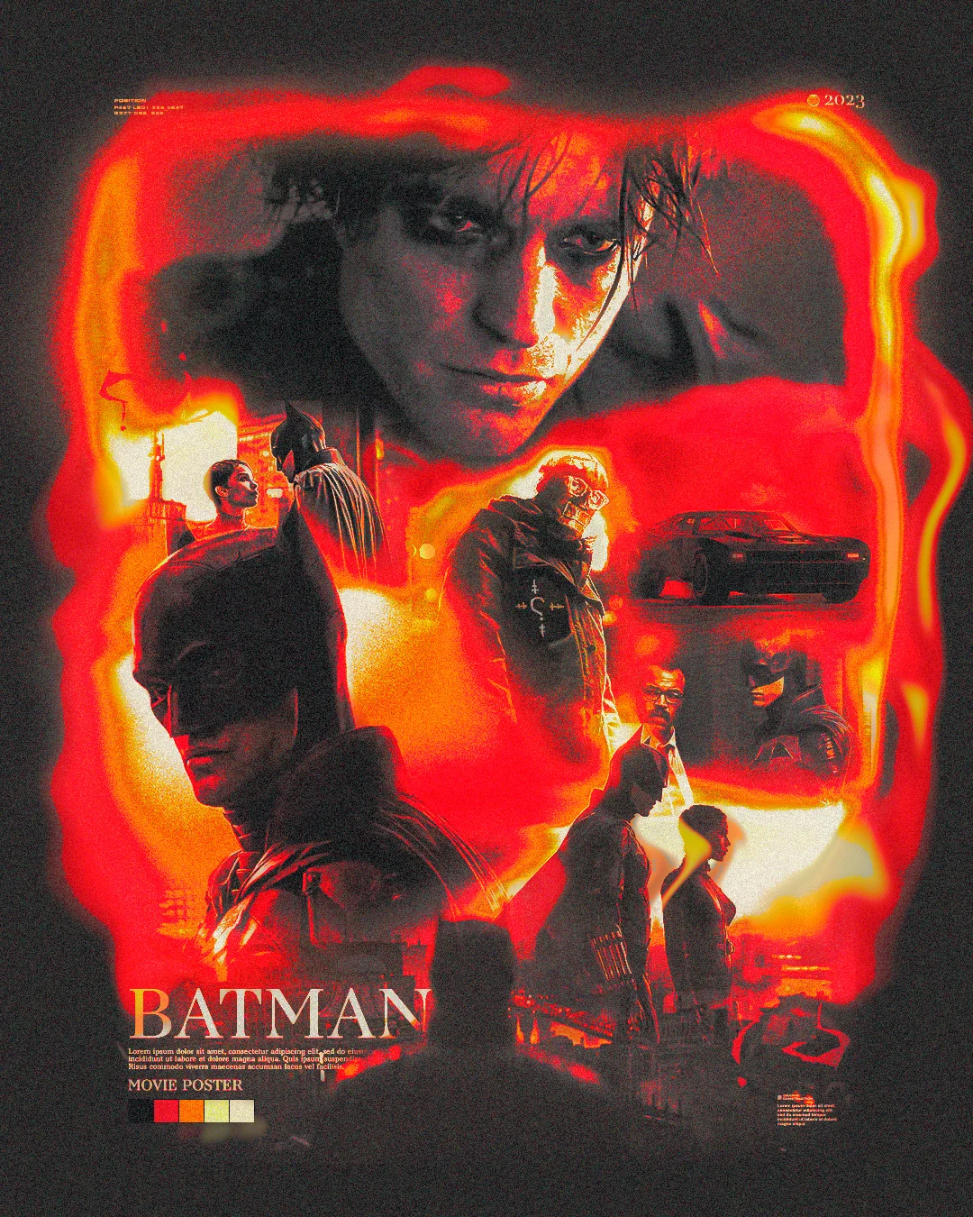 Batman themed digital artwork