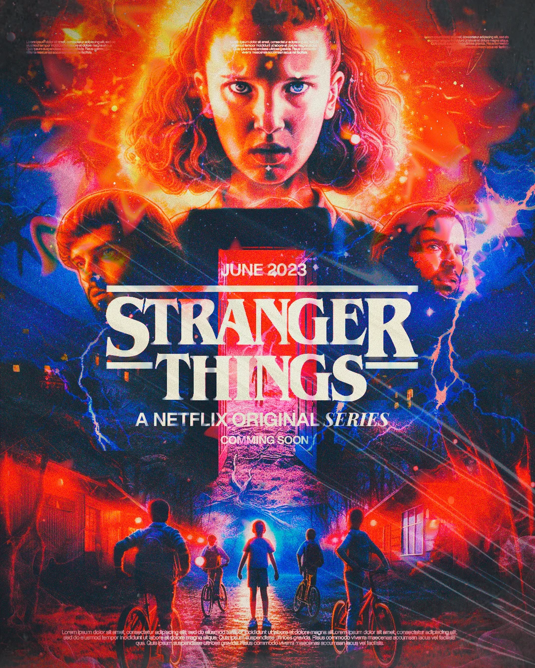 Stranger Things themed artwork