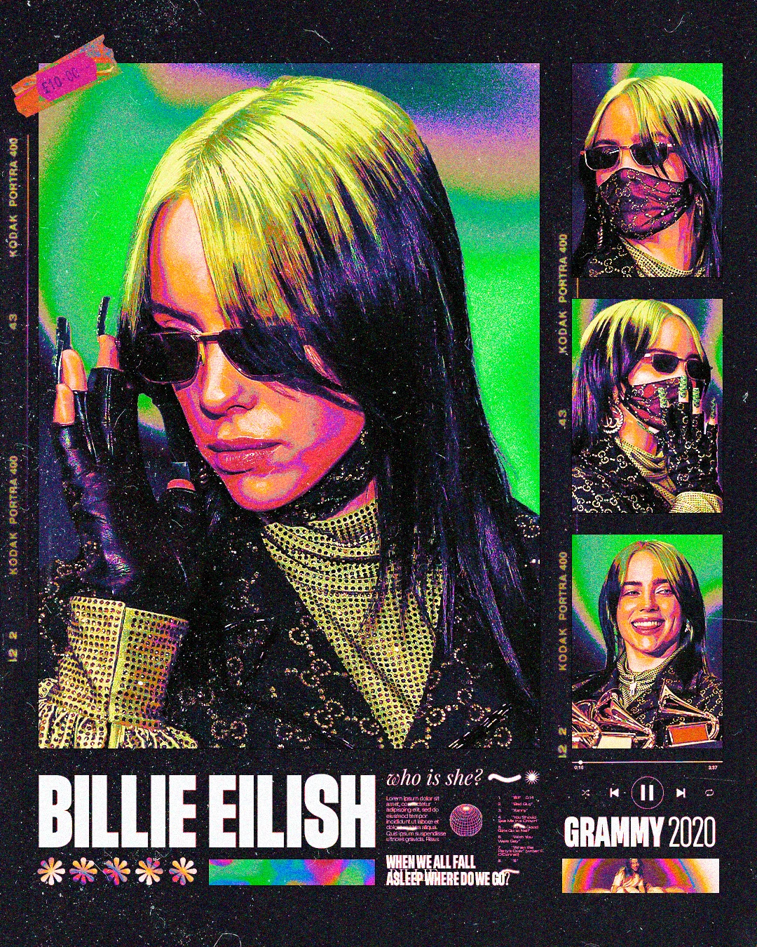 Billie Eilish inspired artwork