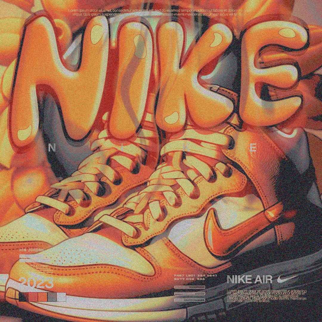Nike brand inspired artwork