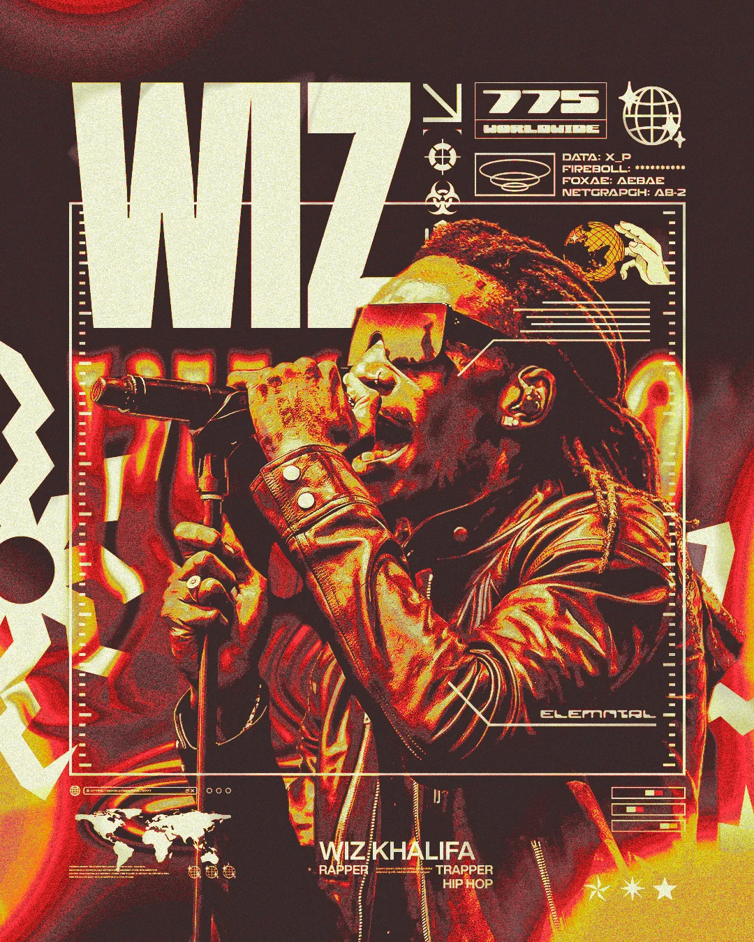 Wiz Khalifa inspired artwork